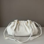 MiuMiu Women's Natural Leather Joie Shoulder Bag White 5GB360 - Image 9